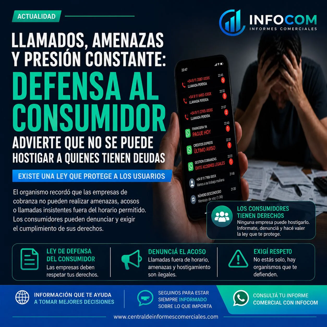 Infocom, hostigamiento llamadas